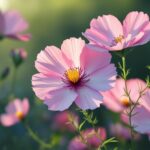 コスモスの花のイラスト